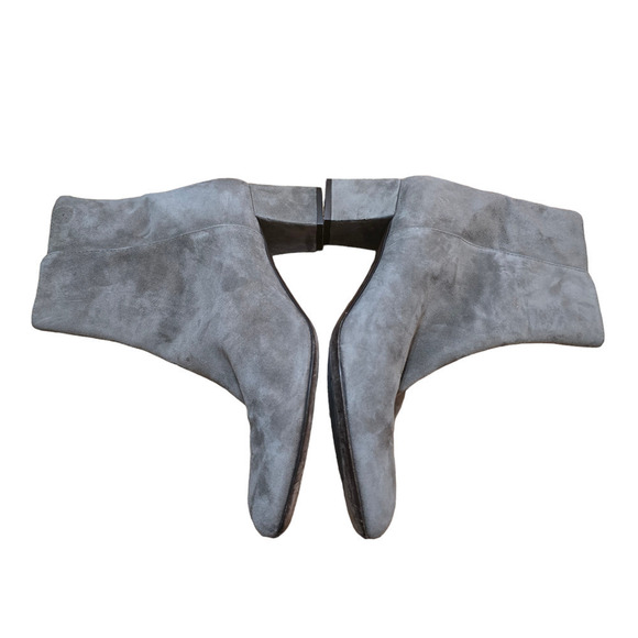 AGL Suede Block Heel Booties grey 9 Women’s Attilio Giusti Leombruni - Picture 5 of 8